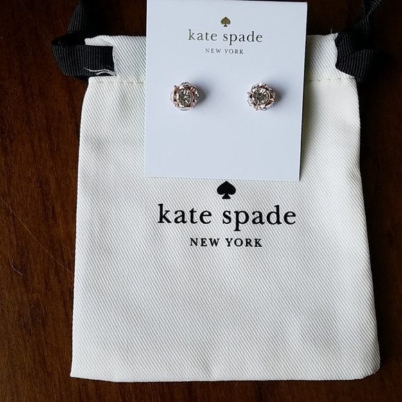 kate spade Jewelry - Kate Spade Lady Marmalde rose gold earrings